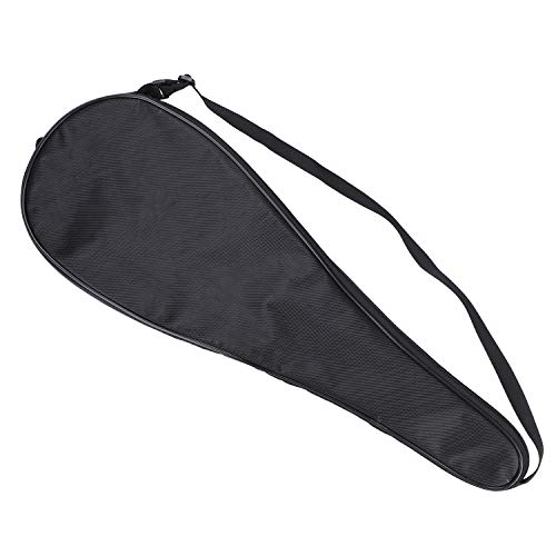 ITODA Sac à Bandoulière pour Raquette de Badminton en Oxford Sacoche de Raquette de Badminton Sac de Rangement Résistant à Usure Housse Protection de Raquette Etanche Accessoire Badminton(Unique)