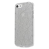 Schutzhülle für iPhone 7, TPU, mit Glitzer, für iPhone X 8 Plus 7 Plus 6 6S, for iPhone 8, Silber