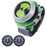 CLEVERTIN NEST Ben 10 Digital Projector Watch for Kids, Green and Black Plastic Toy with Alien Character Display, Manual Operation, Ages 18 Months-3 Years: 