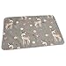 Produktbild Boho Floral Deer Zorba Gris Blanco Bebé Portátil Reutilizable Cambio Pad Mat 19.7 * 27.5inch (50cm * 70cm)