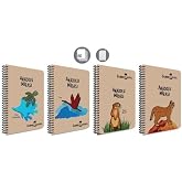 Faber-Castell Spiral Notebook, A4, 80 Leaves, 70g Paper, Striped, Anatolian Heritage Pattern, 500 Micron PP Cover, Durable and D