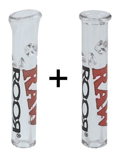 RAW® ROOR California SLIM Glass Tips [flach]+[rund] (Filter, Zigarettenfilter)