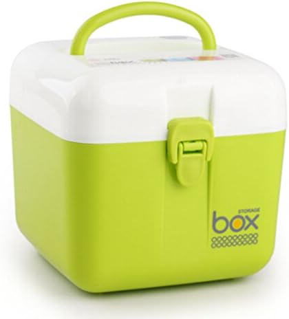 Max Home @ Plastic Medicine Box Home Health Kits Medicines For Children Storage Box First Aid Kit Small Medicine Chest ( Color : Pink )