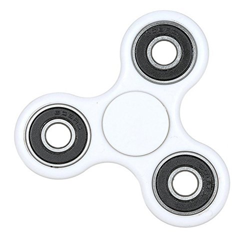Tri Fidget Hand Spinner, High Speed Great bearings, Perfect For Relieving ADHD, Anxiety, Autism, Stress and Boredom in Adults and Children, Spins For Up to 5 Minutes, Non-3D Printed (White) Tri Fidget Hand Spinner, High Speed Great bearings, Perfect For Relieving ADHD, Anxiety, Autism, Stress and Boredom in Adults and Children, Spins For Up to 5 Minutes, Non-3D Printed (White)