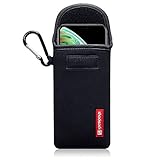 Efectivo y sencillo Shocksock iPhone XS/iPhone X Funda de Neopreno, Sistema de Cierre con Velcro - Negro