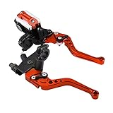 brems kupplungshebel set [Hohe Qualität] - Universelle Motorradbremshebel sind aus CNC-Aluminium gefertigt und in der gleichen Farbe eloxiert, um eine lange Lebensdauer und kein Ausbleichen zu gewährleisten.