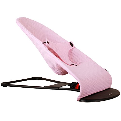 Bezug bei Ukje für Babywippe BabyBjörn Balance und 1-2-3 - Hellrosa Waffel