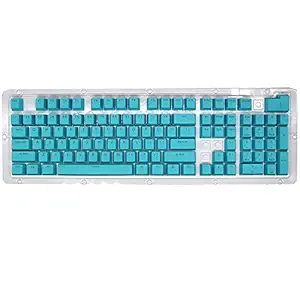 Belity 104 Keys Two-Color Injection Molding PBT Keycap Set OEM Profile for Mechanical Keyboard Blue(Only Keycaps)