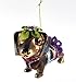 Dachshund - Painted Glass Hanging Decoration 10cm / 4"