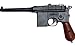 Produktbild Softair-Pistole Weltkrieg Offizier 6 mm schwarz braun Federdruck ca. 30 cm lang unter 0,5 Joule ab 14 Jahre