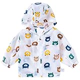 Abrigo de protección solar para verano de bebés con estampados coloridos y orejas en la capucha. La mano de obra exquisita lo hace más atractivo.