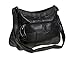 Produktbild 7691 Damen Schulter-Handtasche, weiches italienisches Leder, Schwarz