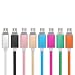 Produktbild iMusi Micro USB Kabel für Android Smartphone mit LED High Speed [Syncwire & Ladekabel] - Lebenslange Garantieserie - für Samsung Galaxy, HTC, Huawei, Sony, Nexus, Nokia, Kindle und mehr - 8 Farbe zusammen in ein Paket