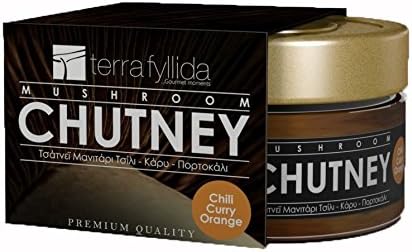 Terra Fyllida Mushroom Chutney with Chilli, Curry and Orange, 160 g