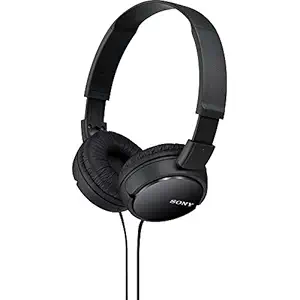 Sony MDR-ZX110 Wired On Ear Headphone without Mic (Black)