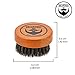 BEARDED BEN premium quality teak beard brush with 100% natural boar bristles, perfectly grooms and massages to ease itchy flaky beards, for use with beard oil, beard butter or beard balm with 2 years’ satisfaction guaranteed