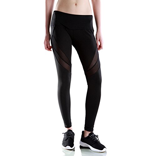 Fitsund Damen Fitness Hose Atmungsaktive Laufhose