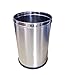King International 100% Stainless Steel Plain Open Dustbin| Open Garbage Bin| Waste Bin| 5 litre (7"x10")(Lifetime Warranty*MADE IN INDIA) RS.499.00