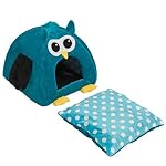 Accogliente-nicchia-a-forma-di-civetta-ideale-come-nascondiglio-per-gatti-e-cani-di-taglia-piccola-in-morbido-peluche-e-con-cuscino-double-face-e-bicolore-estraibile-Colore-petrolio