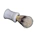 Beard brush - SODIAL(R) 1pcs Shave Shaving Brush Plastic Handle + Pig Boar Bristle Beard Mustache Brush White