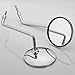 Motorcycle Chrome Plated Billet Aluminum Outside Rearview Side View Mirrors Multi Angle Adjustable Blindsight Rearview Handle Bar End Convex Universal Fit For Harley Cruiser Chopper Bobber Softail