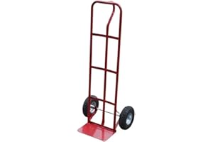ZANBEEL 600Lb Heavy Duty Sack Truck - Industrial Hand Trolley With Pneumatic Tyre Wheel | For Lifting, Delivery, Moving Large Items, Strong, Durable & Long Lasting | P-Handle High Back Hand Truck With Wheels