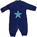 Fred's World by Green Cotton Baby Boys Velvet suit Footies, Blue (marine 019395301), 6 - 9 Months