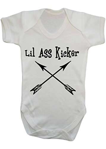 Lil Ass Kicker Baby Grimes Cute Nickname Daryl Dixon Walking Dead Parody Arrows Baby Bodysuit Babygrow Vest
