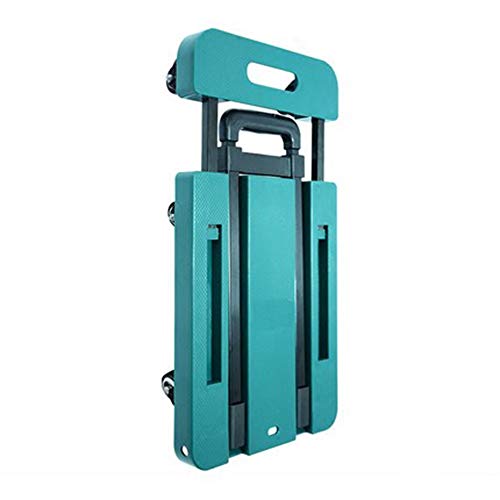 Preisvergleich Produktbild HXPK Handwagen, tragbarer Gepäckwagenanhänger, klappbarer Pritschenwagen, Kletterwagen aus Aluminiumlegierung,Green