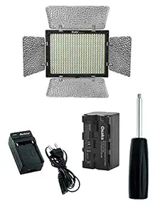 Osaka Bi-Color Dimmable LED Video Light OS 300 Mark III with Battery and Charger for All DSLR and Video Cameras and YouTube Video Shooting