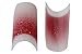 Effect Beauty 100pcs Red Fade Glitter Nail Tips