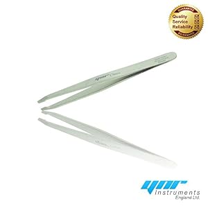 YNR® Classic eyebrow Tweezer Slanted Tip Made in German Stainless Steel | for precision removal of tiny hair | Smooth on… - Image 5