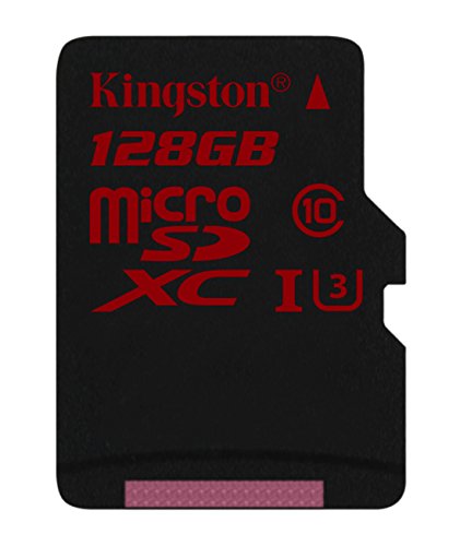 Kingston SDCA3/128GB microSDHC/SDXC 128GB Speicherkarte mit Adapter (UHS-I U3, 90R/80W)