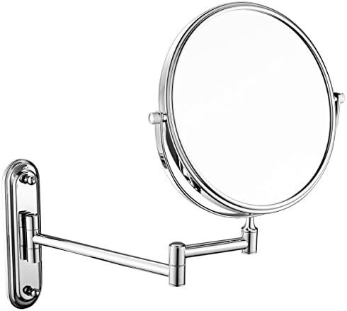 FTHIYK Bathroom Rotating Mirror Bathroom Makeup Mirror Folding Creative Cosmetic Mirror Two-way Mirror Shaving Mirror Magnifier 6in,A-6in-10x