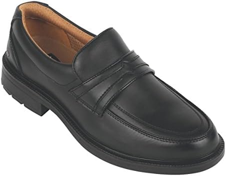 City Knights Slip-On Executive Safety Shoes Black Size 11
