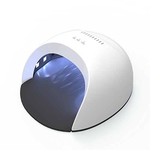 Lampara Led Uñas, Lampara de uñas Erosway 36w Secador con interruptor de pantalla táctil con temporizador de 30" /60" /120" Sensor. Cura geles UV y LED. Dotado con enchufe EU y UK