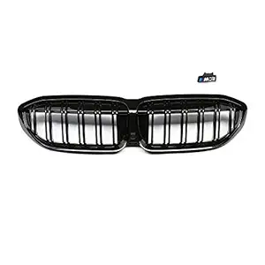 Car Craft 3 Series Grill Compatible With Bmw 3 Series Grill 3 Series G20 2018-2021 Glossy Black