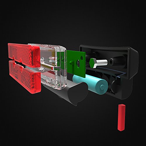 Joly Joy Fahrradlicht Rücklicht für Radsport mit StVZO, Wasserdicht (Mit Batterie) - 7