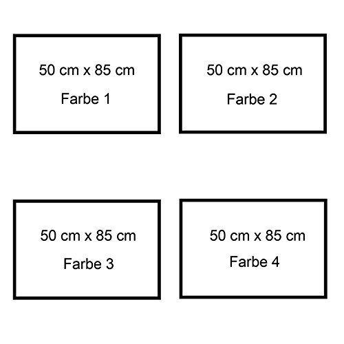 Jersey-Stoff UNI 4er-Set 50x85cm 1,7m² (8,8€/m²) 92% Baumwolle 8% Elastan (Schwarz-Dunkelgraumeliert-Graumeliert-Weiß) - 6