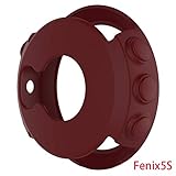 Meisijia Ersatz für Fenix ​​5S Smart Watch Fall Kratzer beständig Armbanduhr Abdeckungs-Silikon-Stoß- Shell