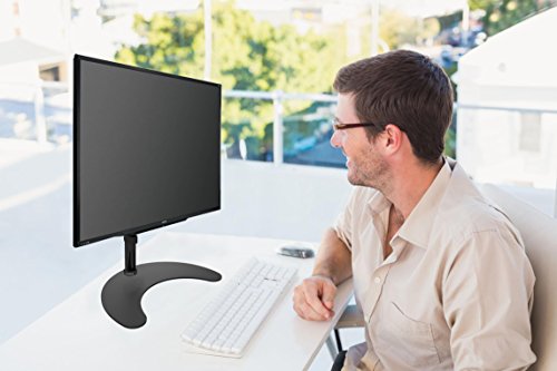 Duronic DM25D1 Monitor-Standfuß für einen LCD /LED Computer Bildschirm / Fernsehgerät mit Neig, Schwenk und Rotierfunktion - 2