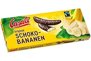 SORINA Casali Schoko Bananen - Irresistibili Dolcetti Alla Banana Ricoperti Di Cioccolato - 48 Pezzi, 600g x 6