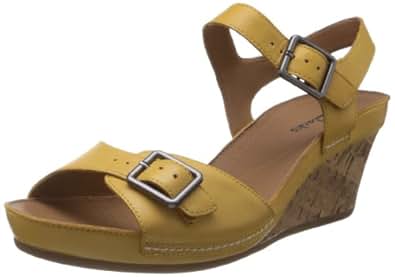 clarks yellow sandals