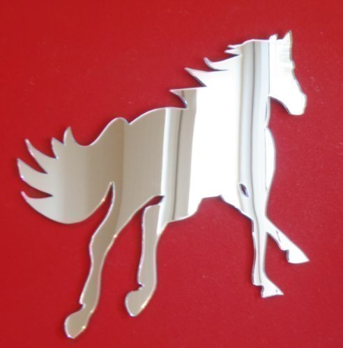 Galoppierender Pferd Spiegel 20cm x 16cm