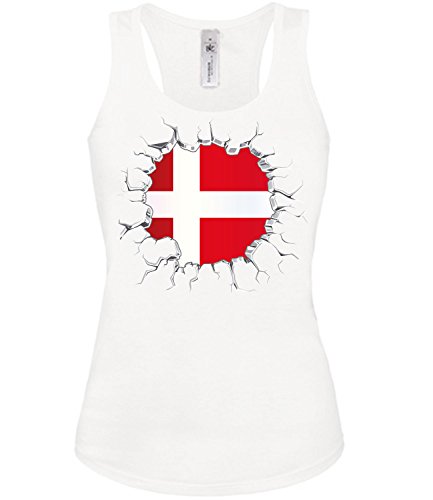 FUSSBALL – FANARTIKEL – Dänemark 5691 Frauen Tank Top (TT-F) Gr. XL
