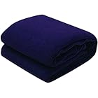 Exporthub Premium Blue Polar Fleece Blanket Single Bed,Blue