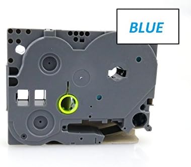 24mm Width Laminated Label Tape for Brother P-Touch PT-1000. Blue ON White. 8m in Length. TZe-253. See Description for List of Compatible Printers. TZ-253.