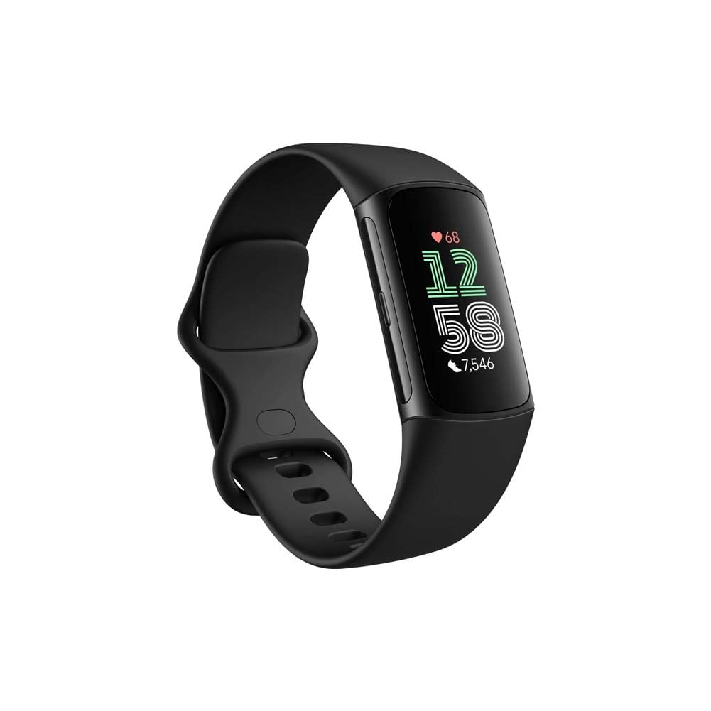 Fitbit Charge 6, Obsidian/Black Aluminum
