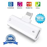 ►【 Hören Aufladen und Fernbedienung】： Beeindruckende Qualität bis zu 48 KHz und 24-Bit-Audio-Ausgang, halten Sie die Klangqualität echt und natürlich ohne Verzerrung. Sie können Ihr iPhone aufladen und Musik mit einem Kopfhörer oder Anrufsteuerung gleichzeitig hören, auch die Lautstärke einstellen.