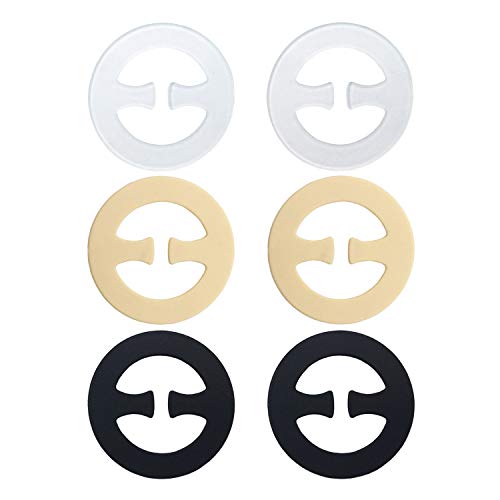 Suremate Clips de Sangles de Soutien-Gorge dissimulent Les Sangles pour Le contrôle du clivage (Round, Un)